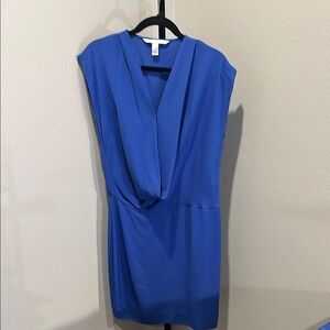 Diane Von Furstenberg Royal Blue Silk Dress